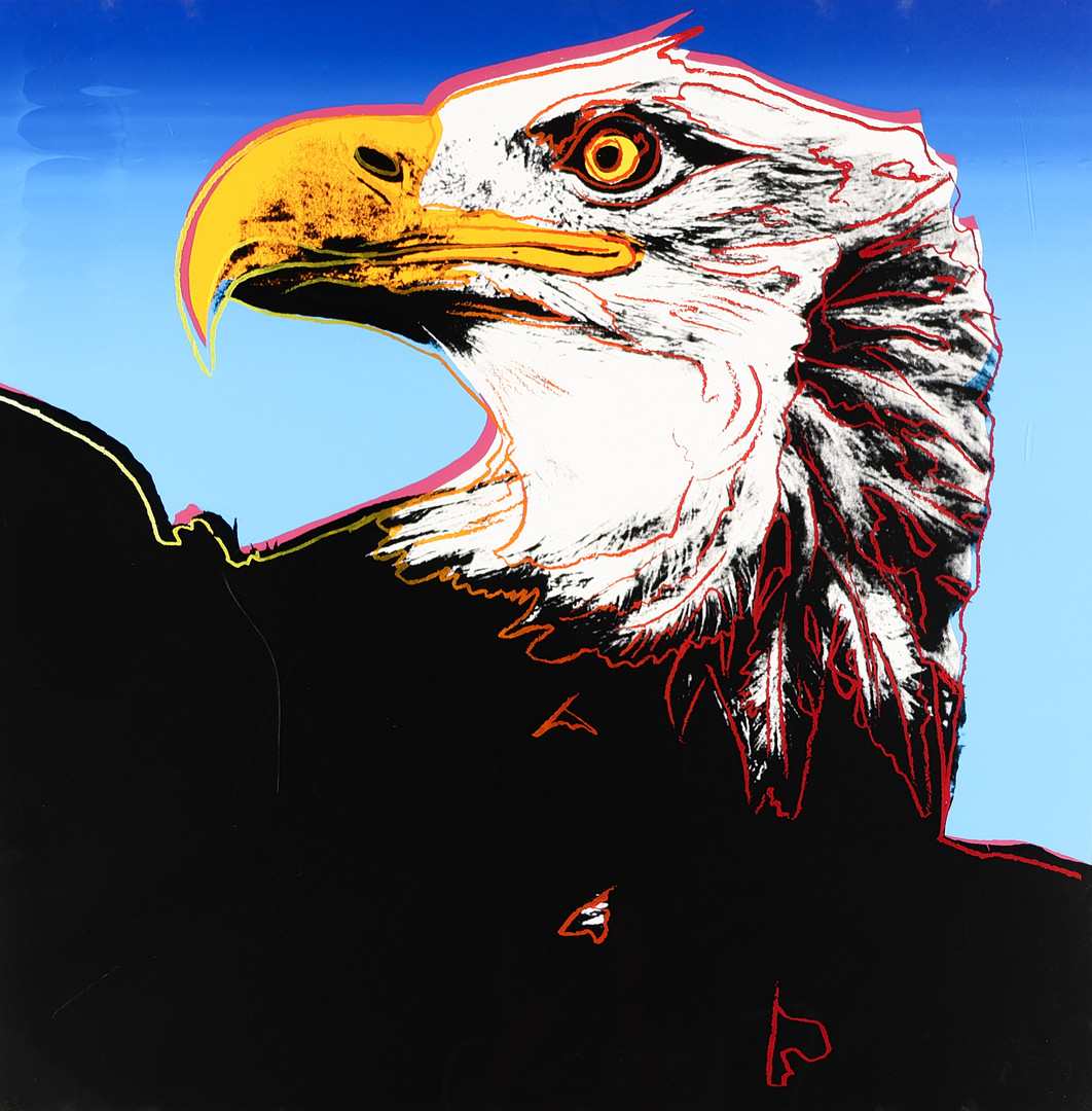 ANDY WARHOL (1928-87). EFTER. 'Bald Eagle', serigrafi, trykt hos Rupert Jasen Smith New York, udgivet af Ronald feldman Fine Arts, Inc. New York 1983.