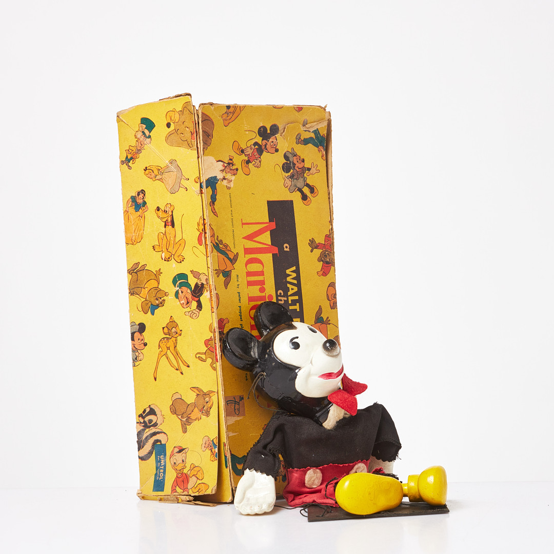 MARIONETTDOCKA, i form av Musse Pigg, disney, tidigt 1900-tal.