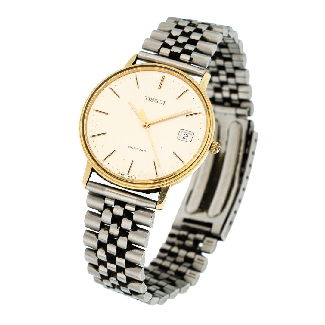TISSOT SEASTAR. Armbandsur 18K Guld 1900-tal.