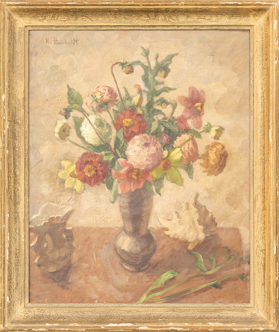 KARL HUMBALDT (TYSKLAND, 1882-?). Stilleben, olja på duk, signead.