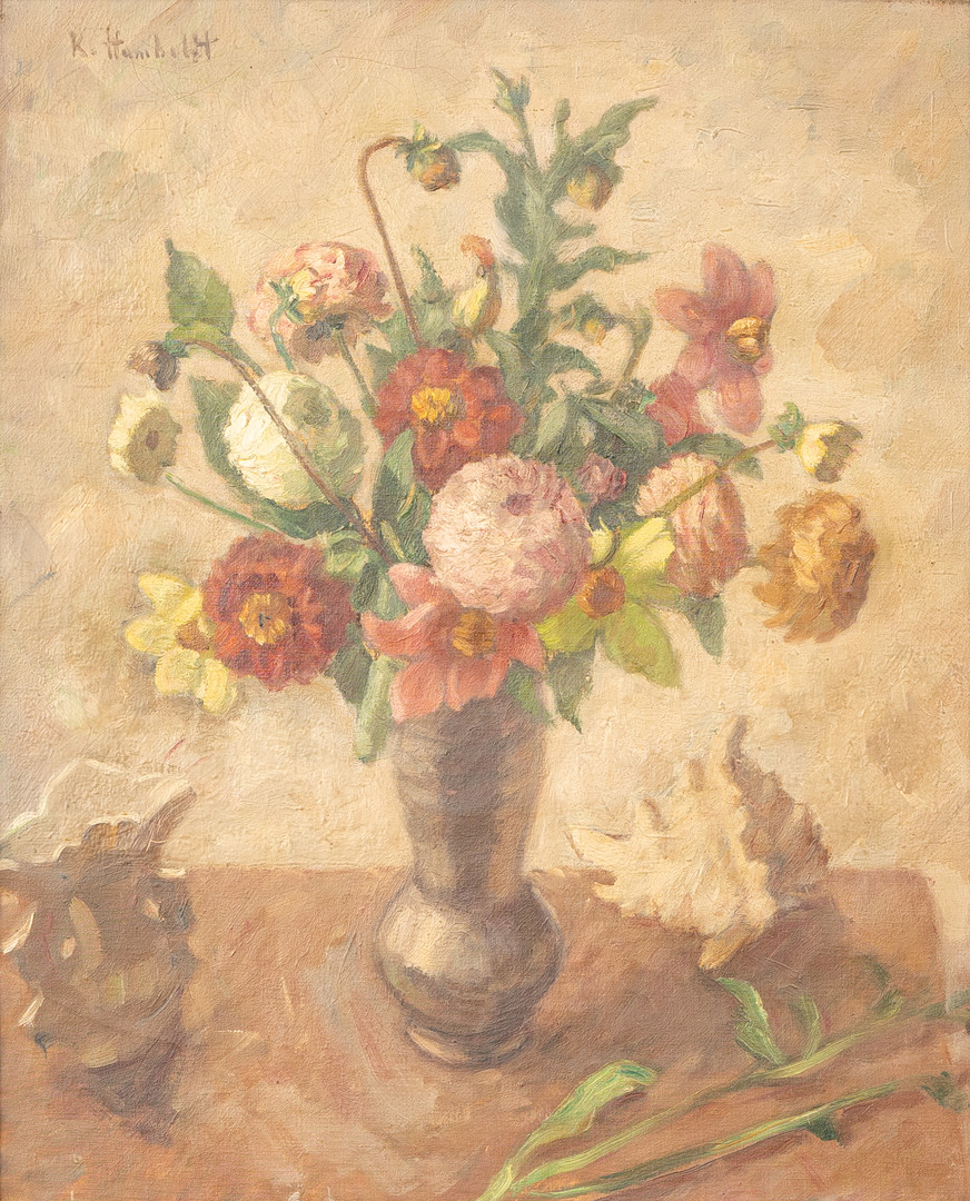 KARL HUMBALDT (TYSKLAND, 1882-?). Stilleben, olja på duk, signead.