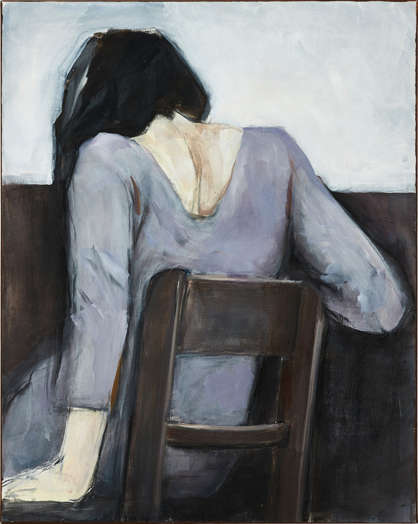 CATHARINA ELSNER (Sverige, född 1938), "Rachel”, signerad atergo, akryl på duk.