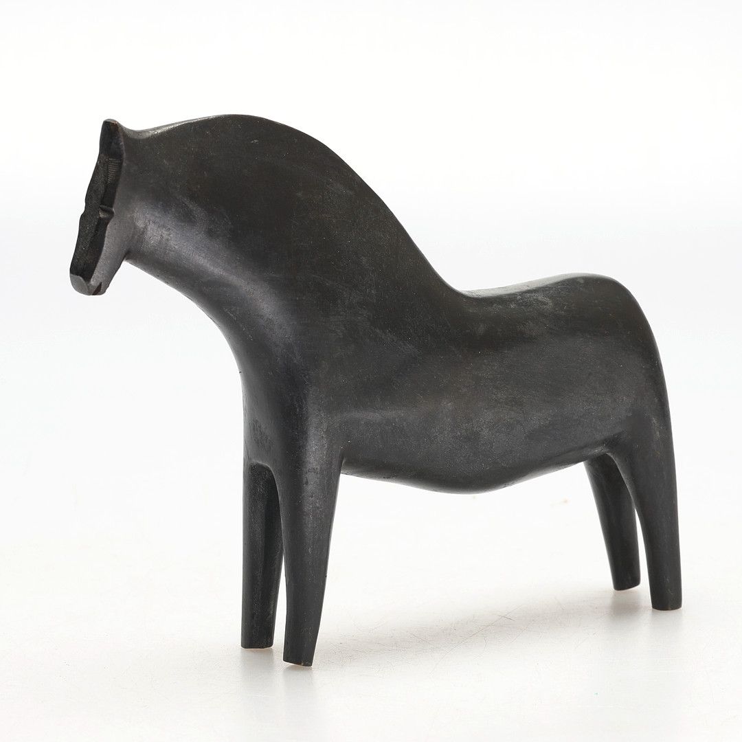 SKULPTUR, häst, patinerad mässing, 2000-tal.