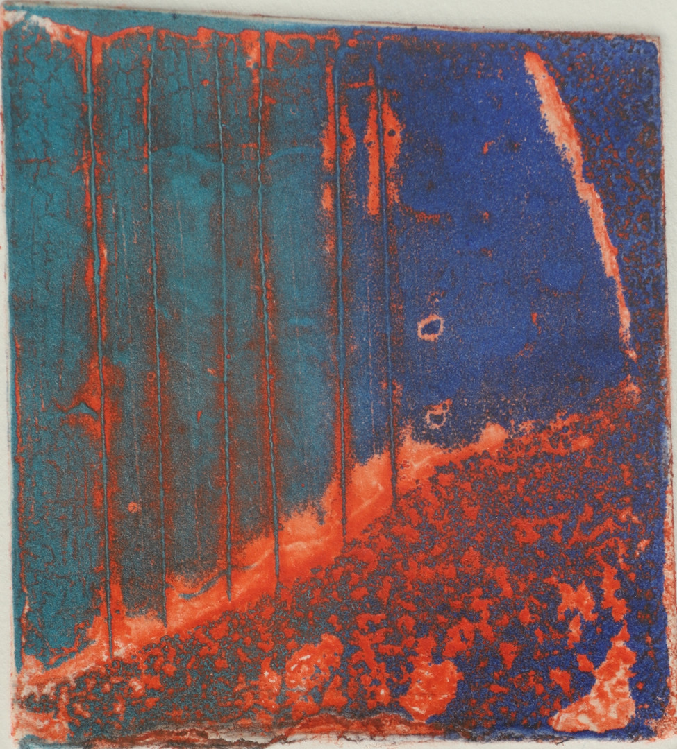 IRIS KRONBECK. Collografi, "Form I", signerad och daterad 2002, numrerad 101/200.