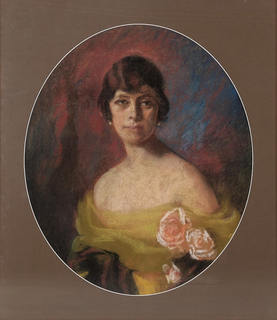 ANNA WRANGEL VON BREHMER. 1876-1941, Porträtt, Friherrinnan Alexandra Gravenholst-Lövenstierne, (f. Ramel), 1921.