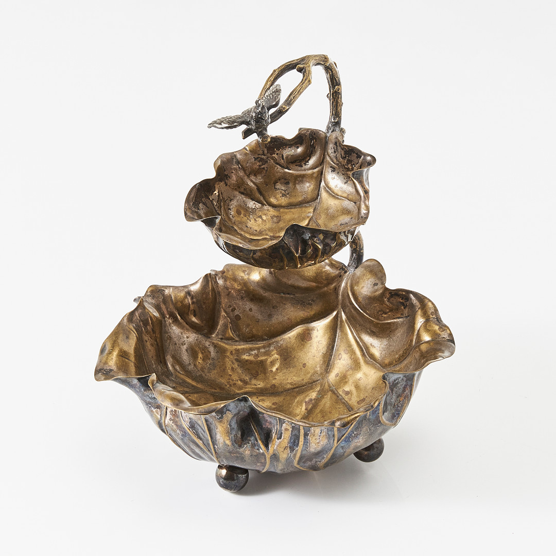 SKÅL, nysilver, 1800-talets slut.