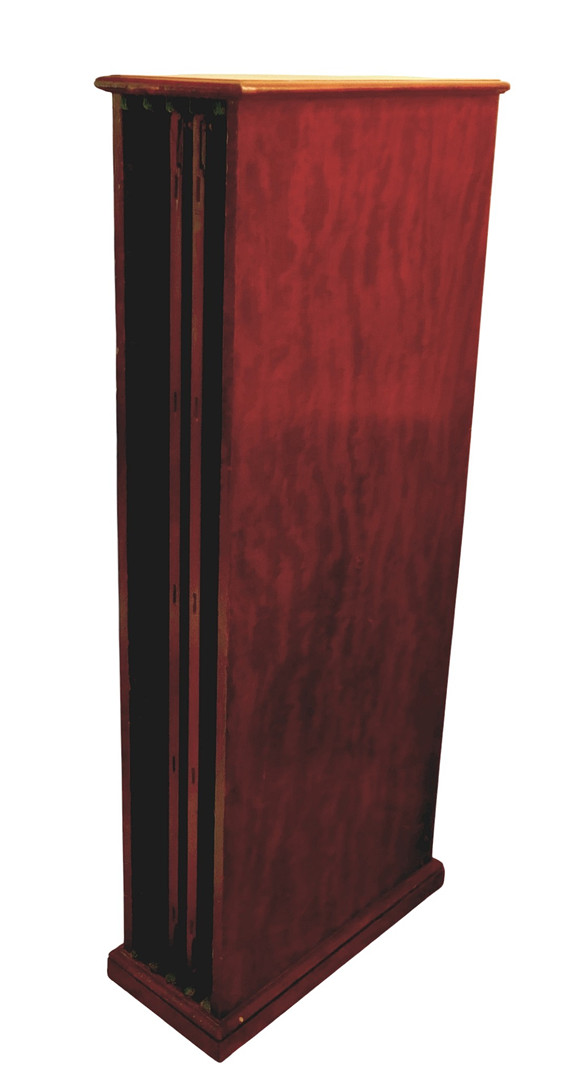 A LARGE 19TH CENTURY MAHOGANY DINING TABLE IN THE GILLOWS STYLE.