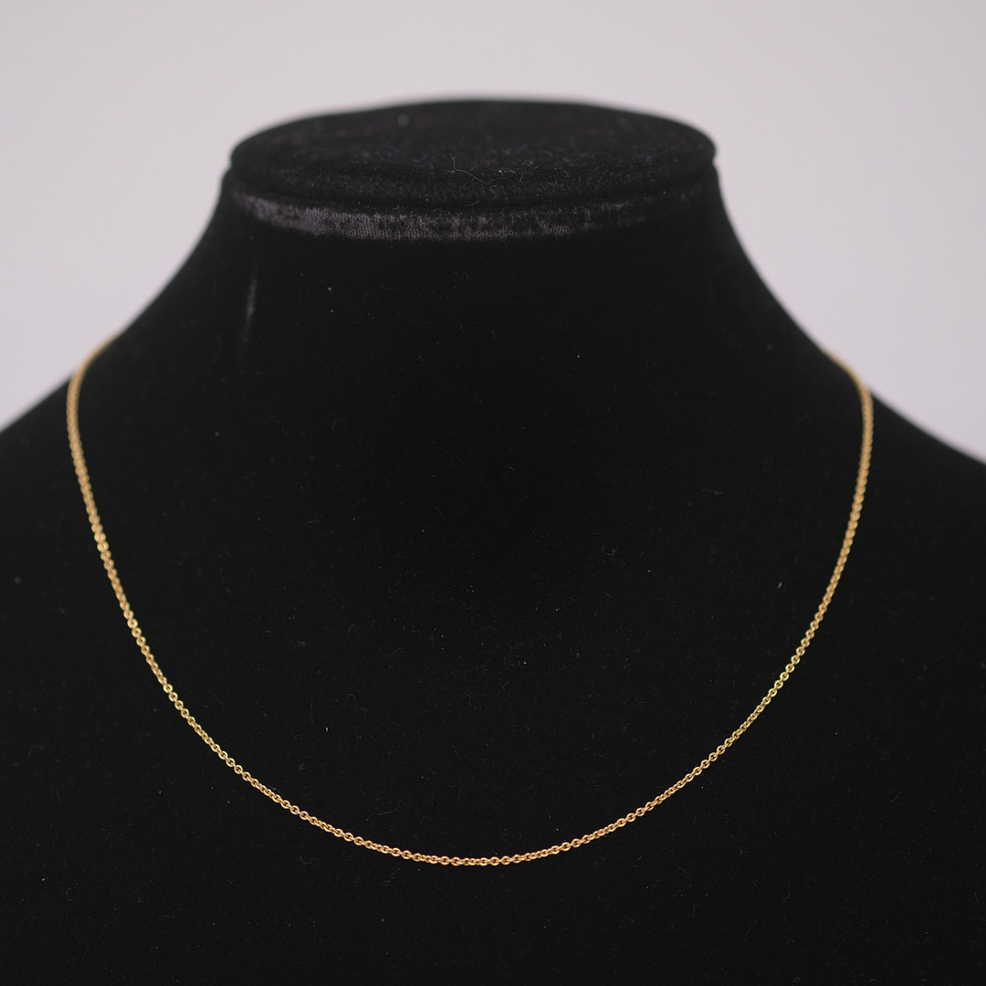 HALSKEDJA, ANKARLÄNK, 18K GULD.
