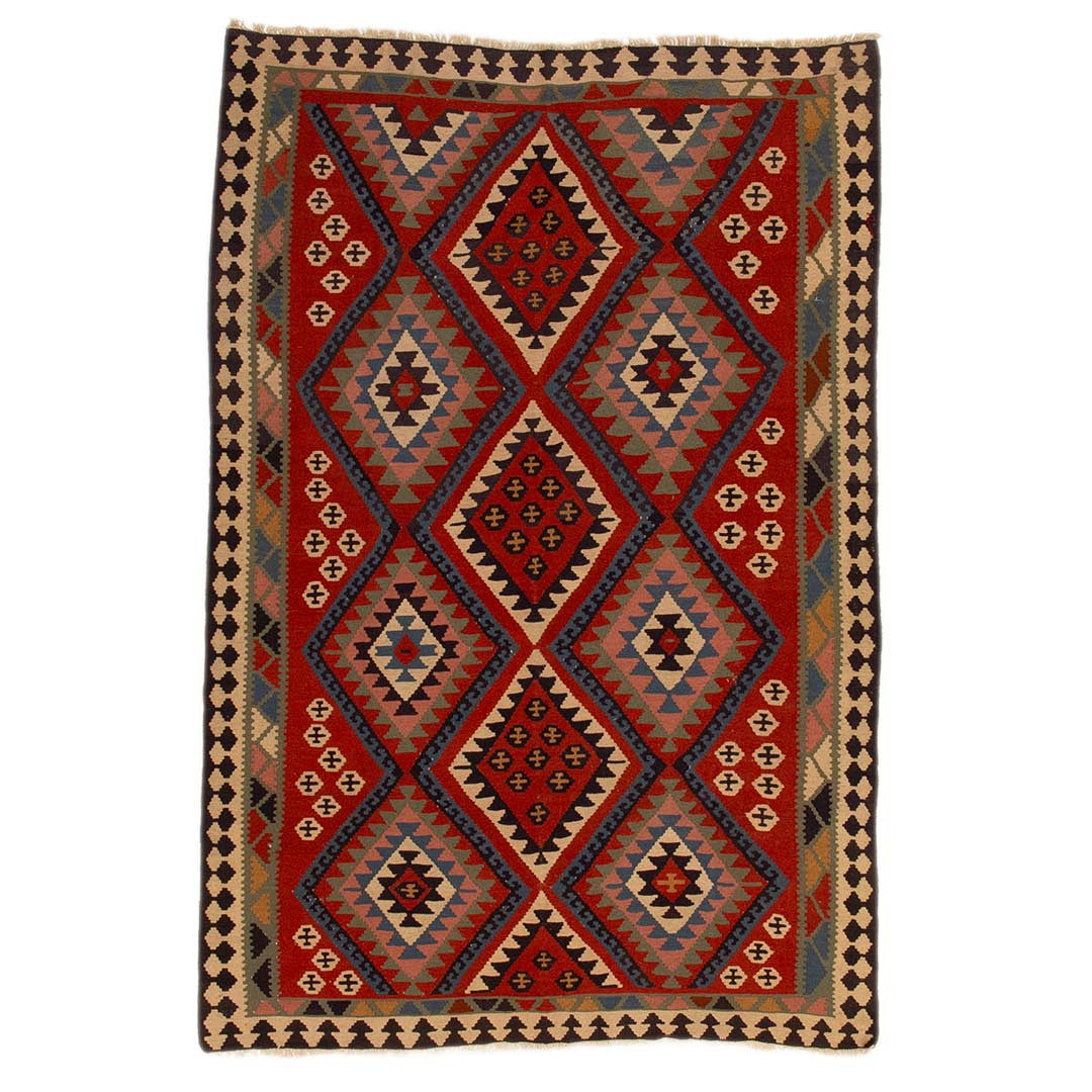 MATTA, old Kashgai, Kelim, Made in Persia.