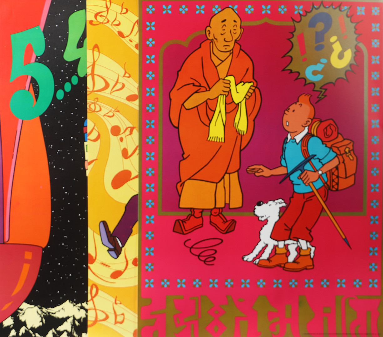 AFFISCHER, 3 stycken, Tintin, Inspiration AB, Stockholm, 1970.