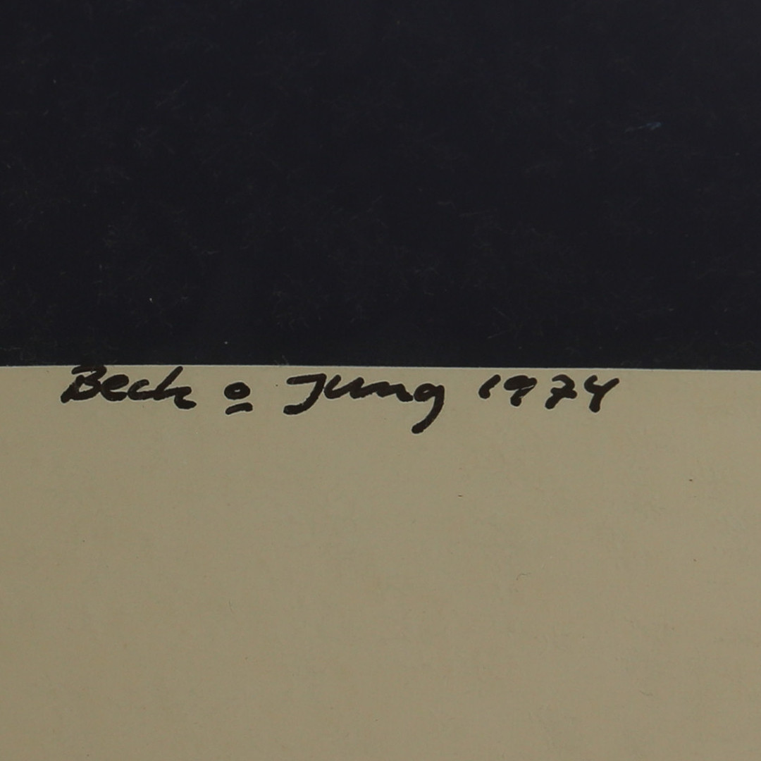 BECK & JUNG. BECK & JUNG. Geometrisk komposition,signerad, daterad 1974, numrerad 183/275.