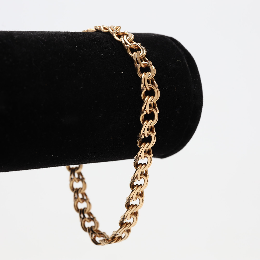 ARMBAND, Bismarck, 18K guld vikt ca 16,5 gram.