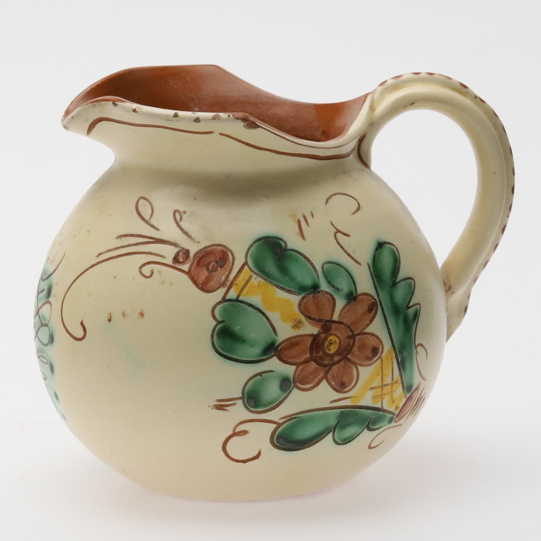 KANNOR. 4st. Glaserat lergods, Gabriel Keramik, Sverige, 1900-tal.