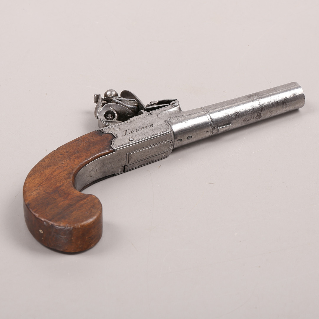 FLINTLÅSPISTOL, Thomas, London, England, 1700-talets andra hälft.