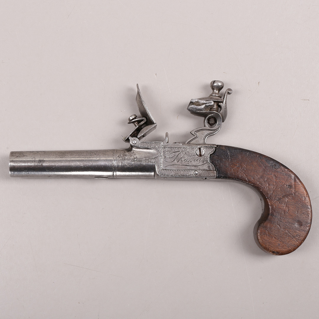 FLINTLÅSPISTOL, Thomas, London, England, 1700-talets andra hälft.