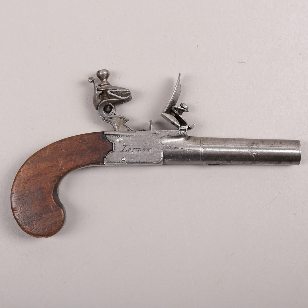 FLINTLÅSPISTOL, Thomas, London, England, 1700-talets andra hälft.