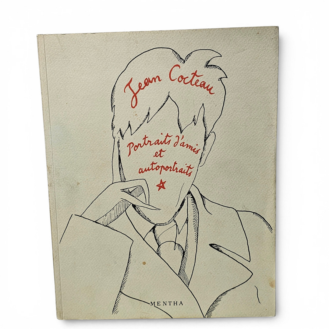 Libro. "Jean Cocteau, Portraits d'amis et autoportraits".