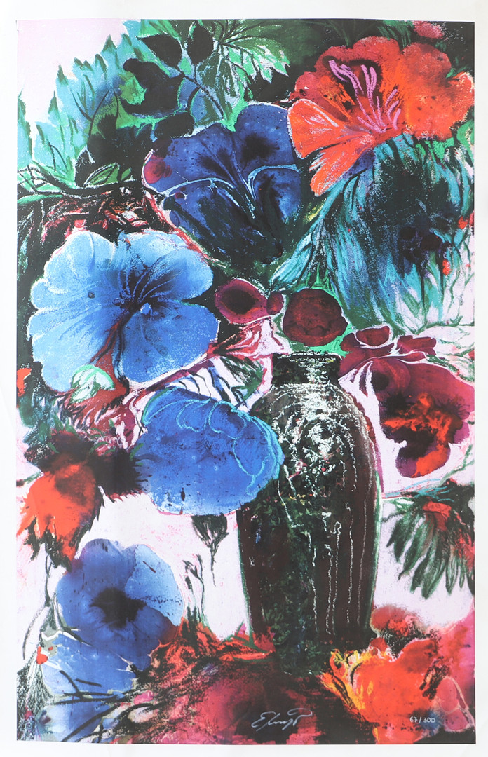 ERNST FUCHS. EFTER. Tryck, 2 stycken, signerade i tryck.