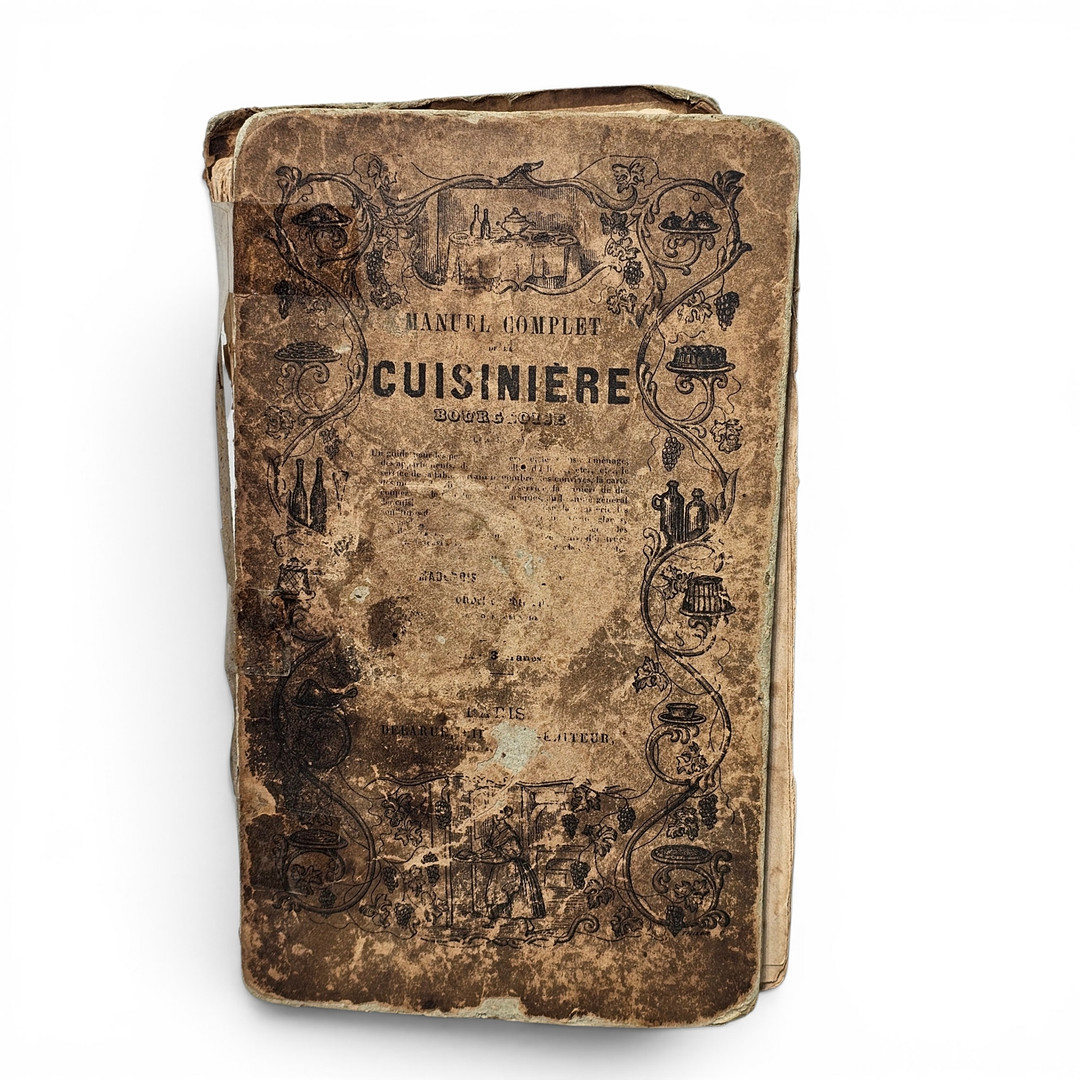 "Cuisiniere", libro de cocina, París, 1856.