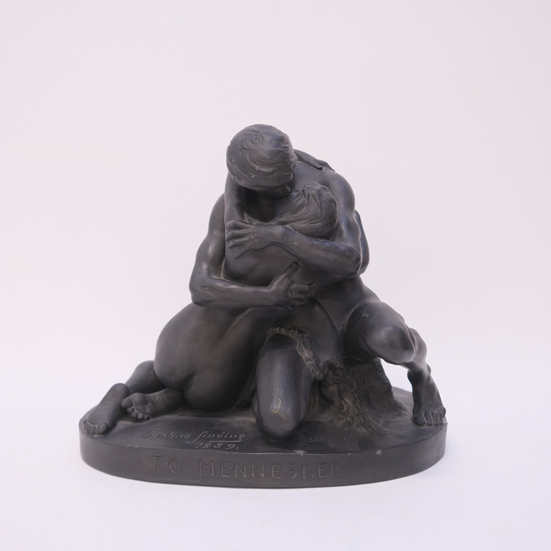 STEPHAN SINDING. SKULPTUR, "TO MENNESKER".
