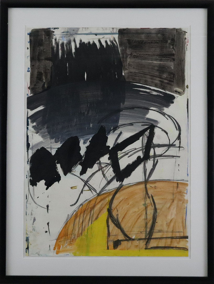 WALDENBURG, HERMANN. Ohne Titel, Acrylfarbe auf Papier, 1993.