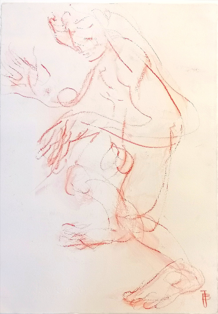 *PASTEL NUDE STUDY SIGNED JB.