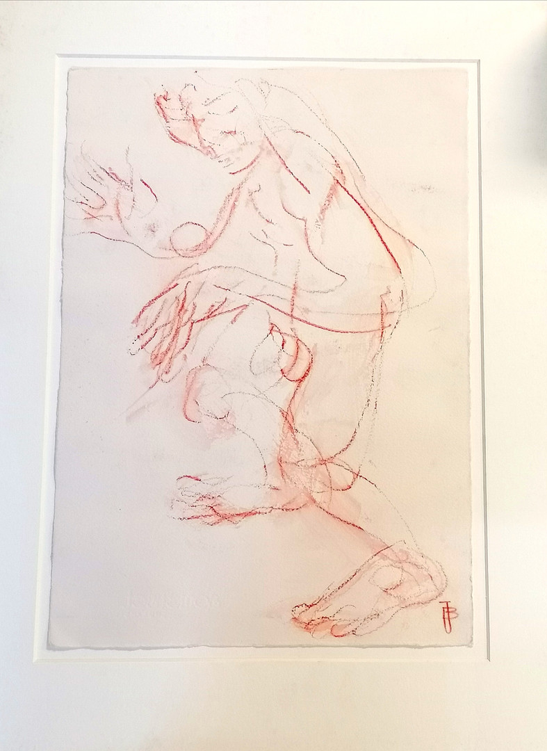 *PASTEL NUDE STUDY SIGNED JB.