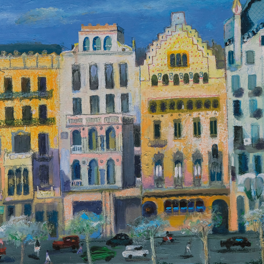 RAMON AGUILAR MORÉ (1924-2015). Vista Casa Batlló Gaudí Barcelona. Impresión digital sobre papel, P.A.