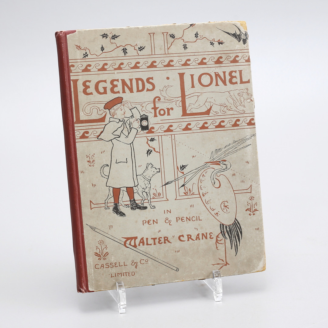 WALTER CRANE. Legends for Lionel. Barnbok, arts & craft, England, 1887.