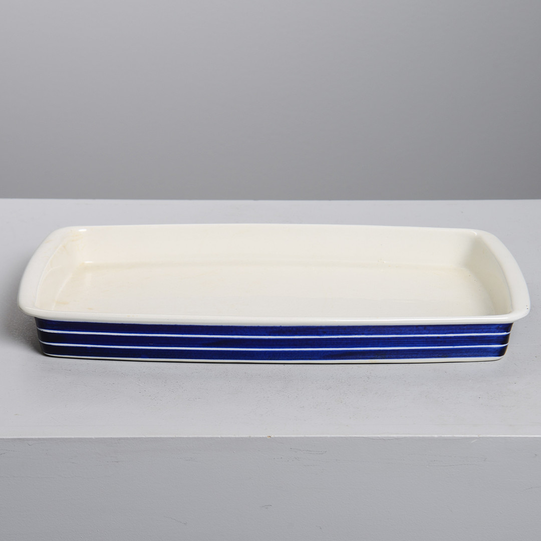 STIG LINDBERG. "Cordon Bleu", serveringsfat & potatisskål, 2 st, Gustavsberg, 1966.