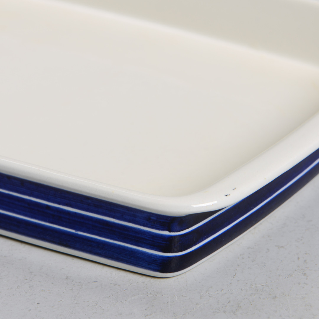 STIG LINDBERG. "Cordon Bleu", serveringsfat & potatisskål, 2 st, Gustavsberg, 1966.
