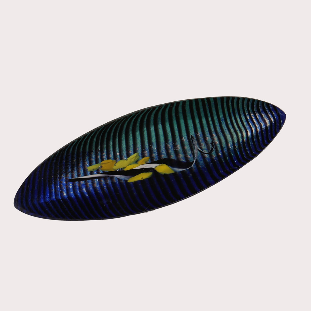 BERTIL VALLIEN. SKULPTUR, glas, Båt, osignerad. 1900-talets sista fjärdedel.