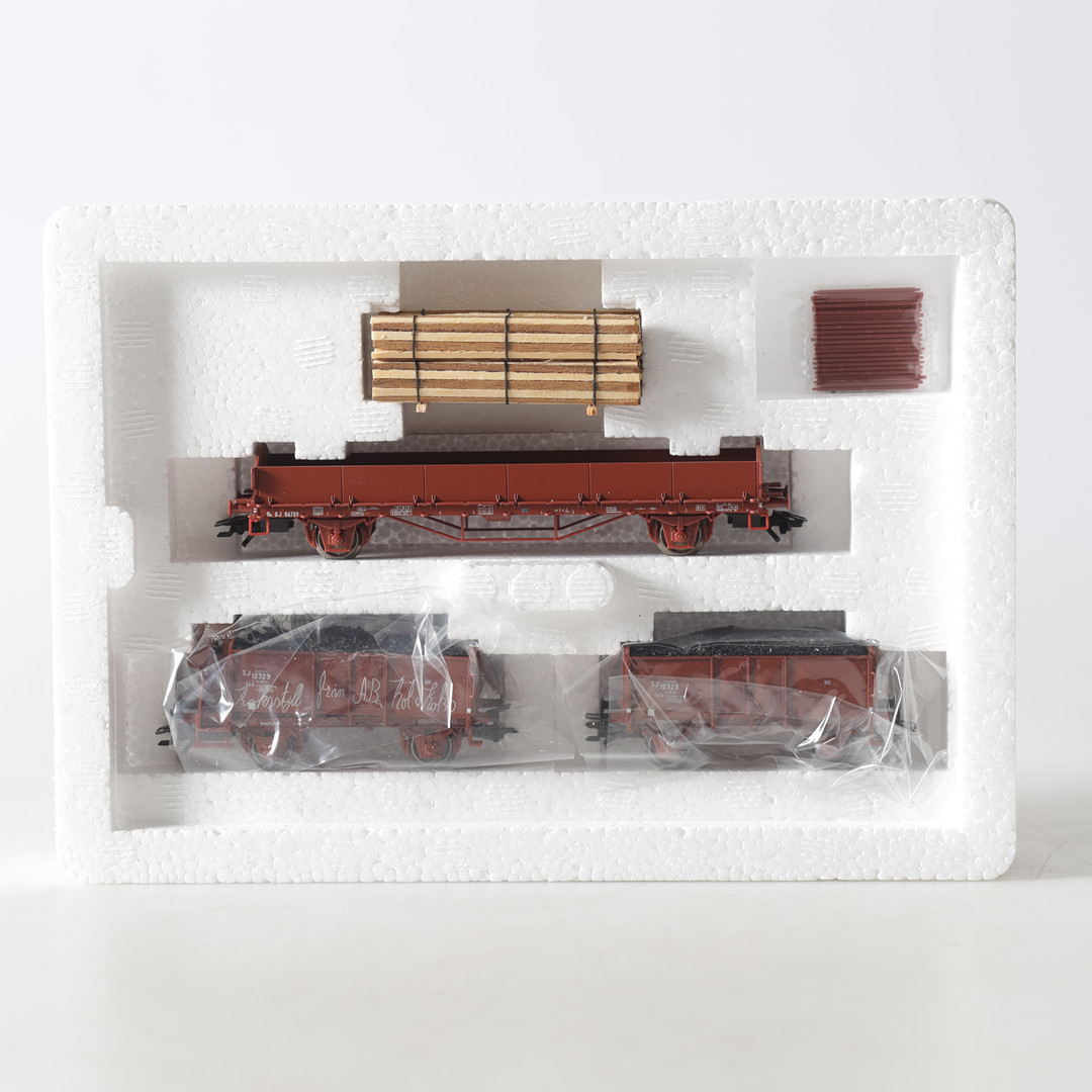 VAGNSET, 2 st. 46038, H0, SJ:s godsvagnar, Märklin.