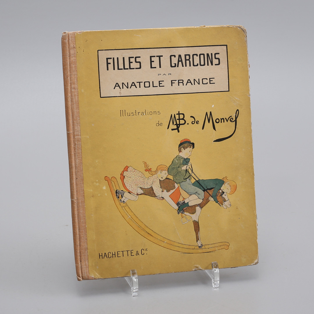 ANATOLE FRANCE. Barnbok, "Filles et Garcons", Frankrike, 1800/1900-tal.