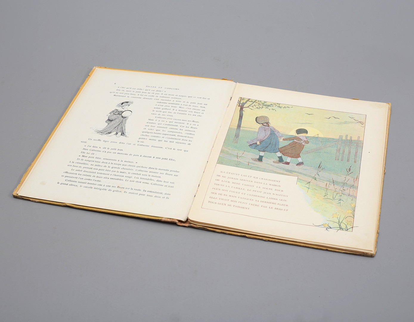 ANATOLE FRANCE. Barnbok, "Filles et Garcons", Frankrike, 1800/1900-tal.