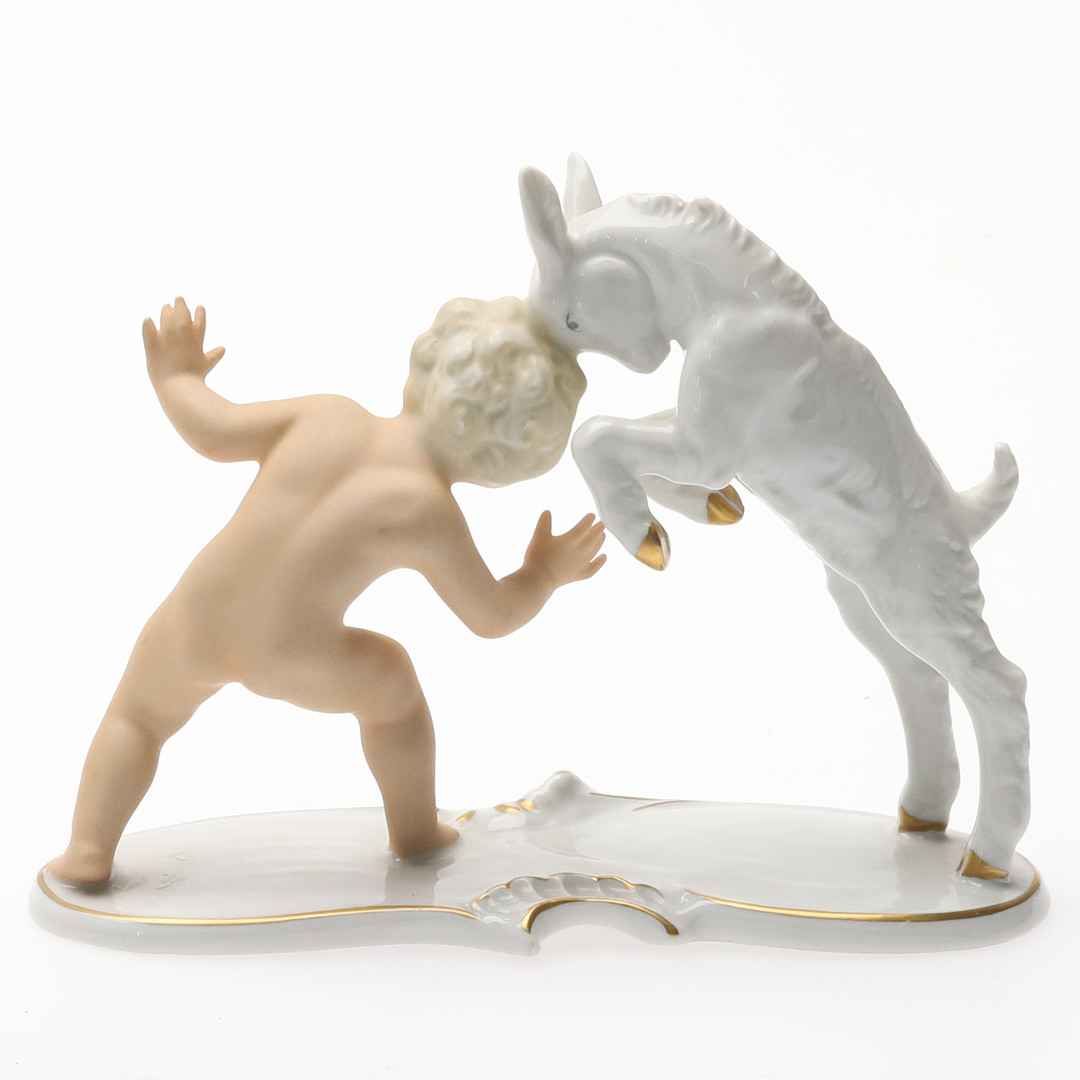FIGURINER. 2 st. Porslin. Schaubach Kunst, Tyskland. 1900-tal.