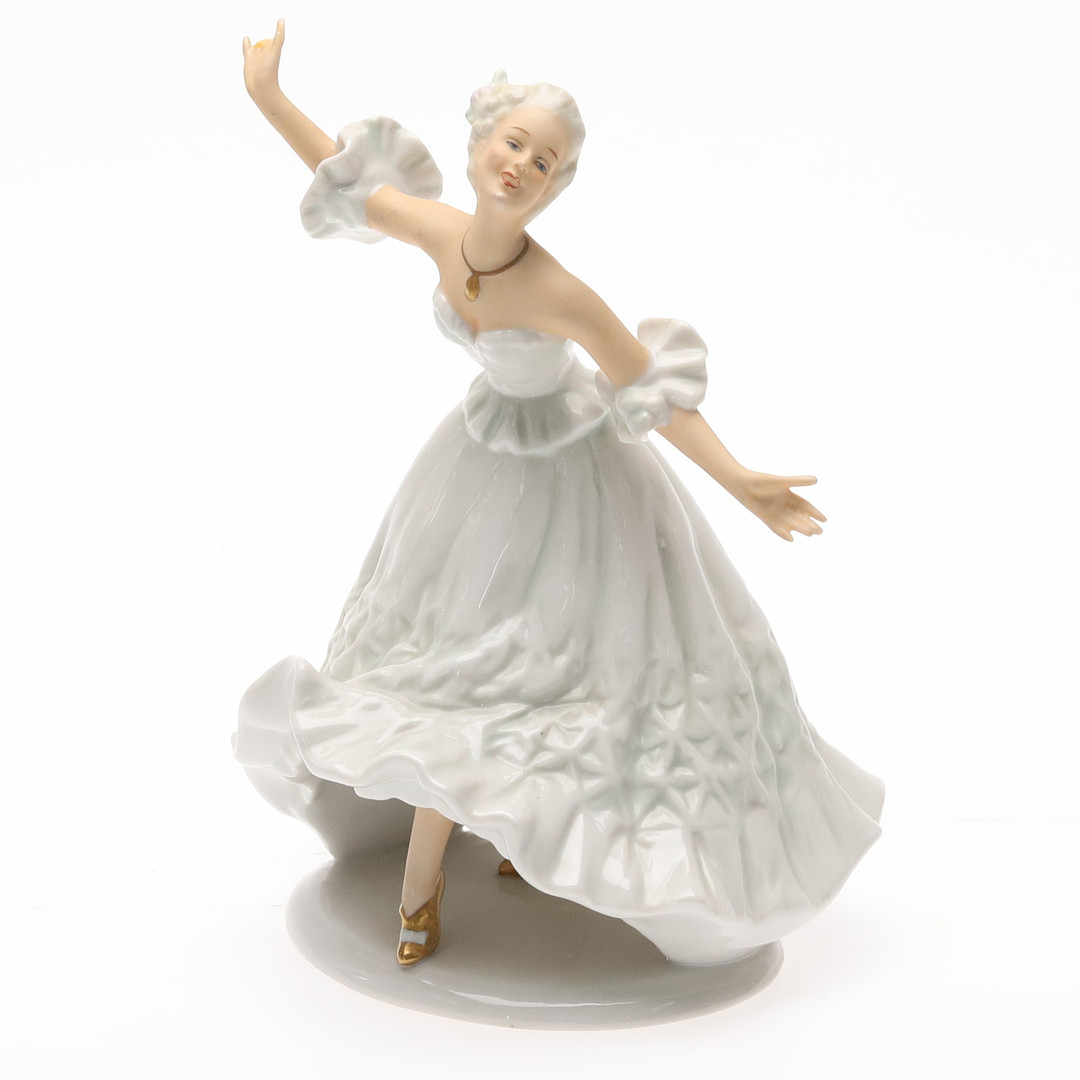 FIGURINER. 2 st. Porslin. Schaubach Kunst, Tyskland. 1900-tal.