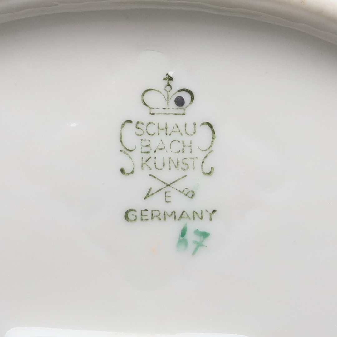 FIGURINER. 2 st. Porslin. Schaubach Kunst, Tyskland. 1900-tal.