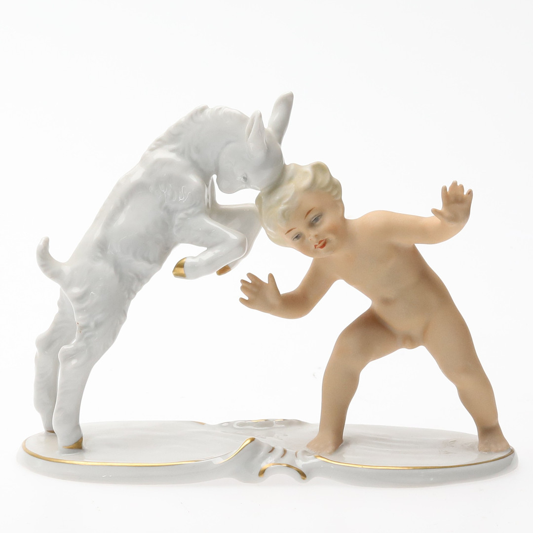 FIGURINER. 2 st. Porslin. Schaubach Kunst, Tyskland. 1900-tal.