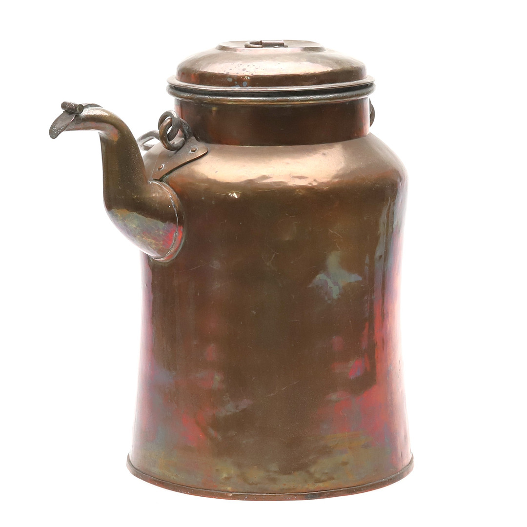 STOR KAFFEPANNA. Koppar, 1800-tal.