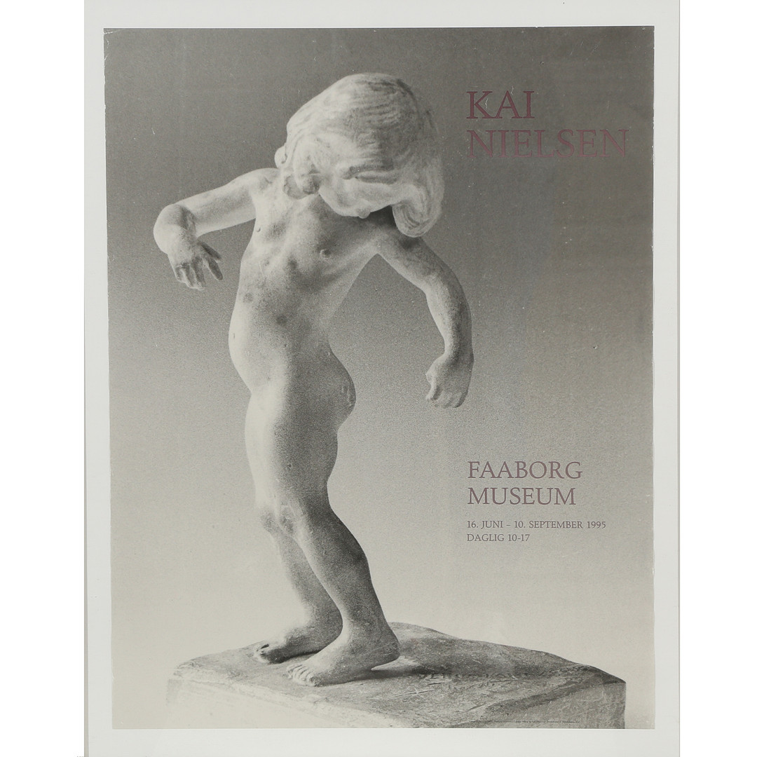 "Kai Nielsen", udstillingsplakat fra Faaborg Museum, 1995.