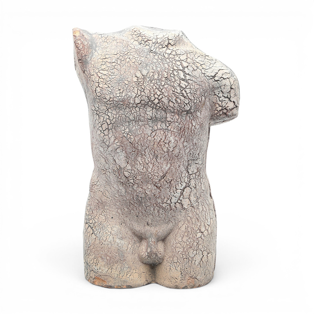 SPANISH SCHOOL, 20TH CENTURY. Male torso.
