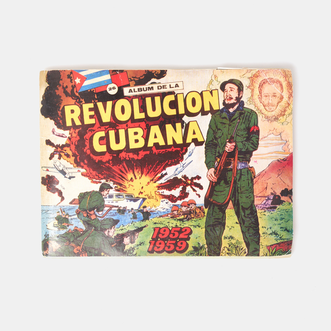 KUBA . Album de la Revolucion Cubana 1952-1959. Seriealbum med inklistrade bilder. ca 32 s. Innehåller ca 268 inklistrade bilder i färg, Originalomslag. På spanska. Editado por Revista Cinegrafico.