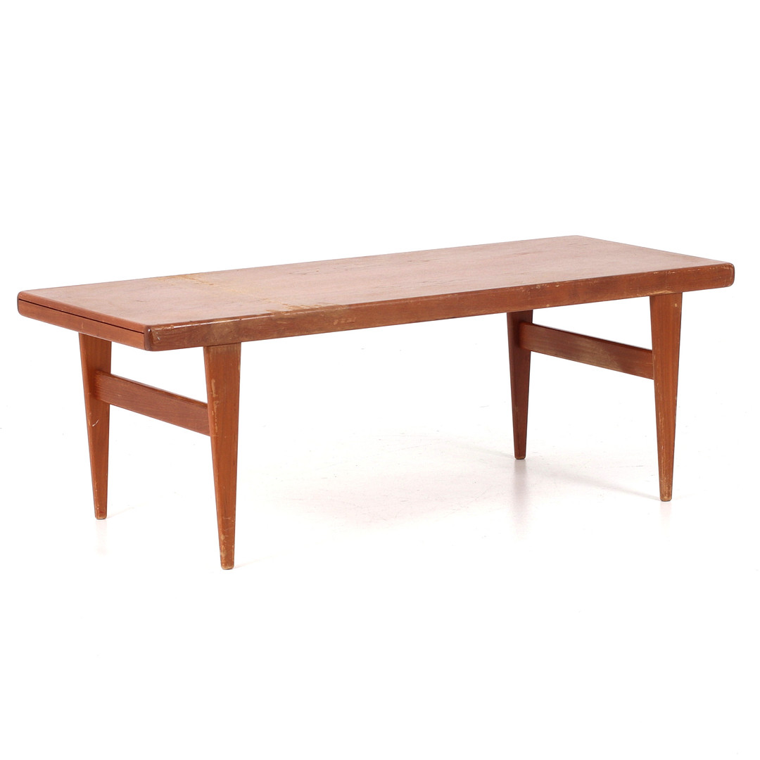 SOFFBORD med utdragsskiva, teak, DS möbler 1960-tal.