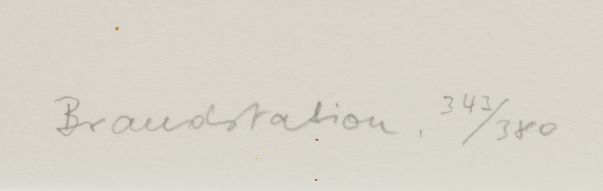 HELGA WACHHOLZ. Färglitografi, "Brandstation", signerad, numrerad 343/380.