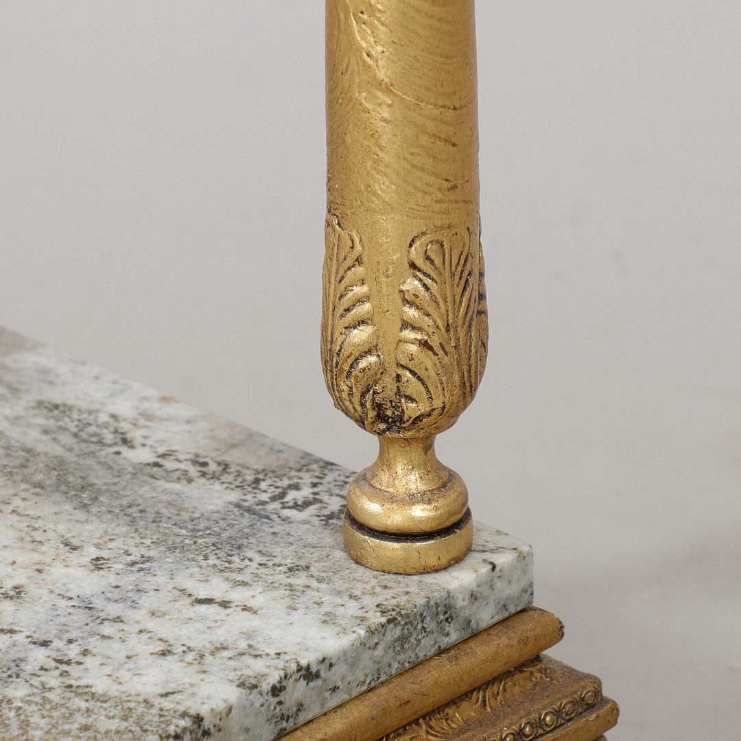 PIEDESTAL MED STENSKIVA, gustaviansk stil, 1900-talets mitt.