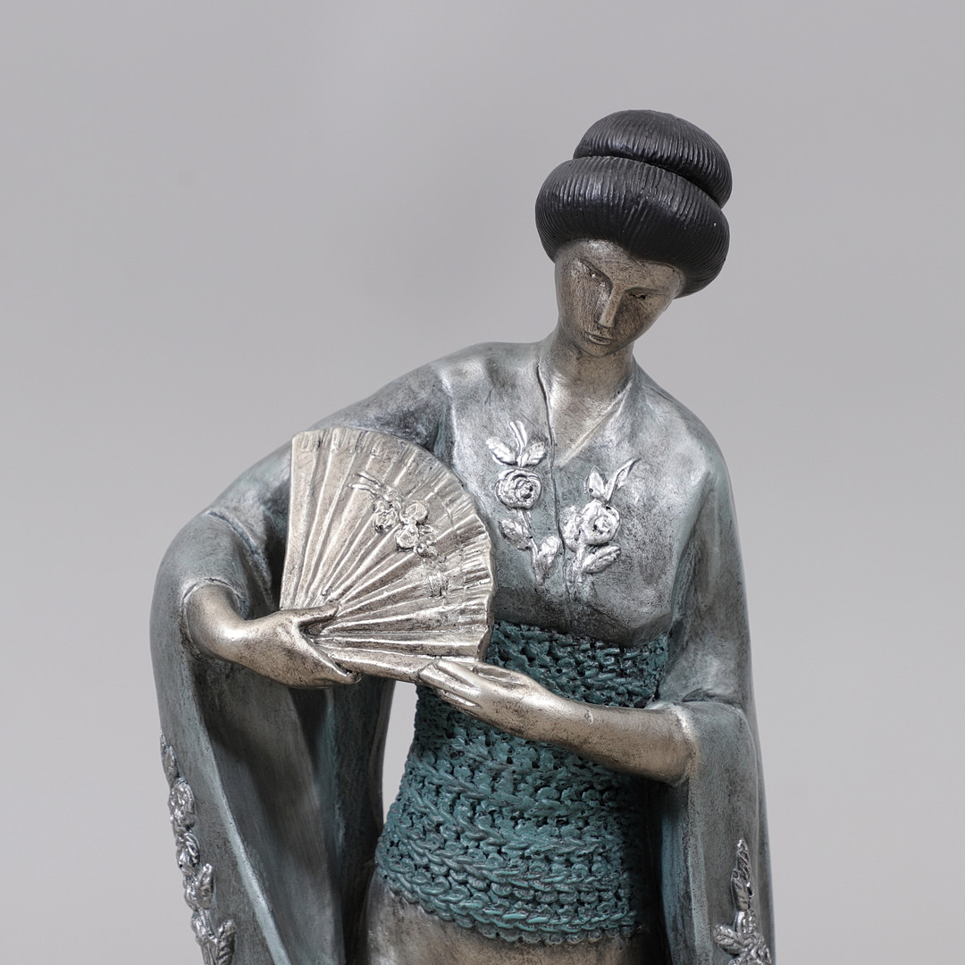 SKULPTUR, metall, Gakutei, orientalisk, 1900-talets andra hälft.