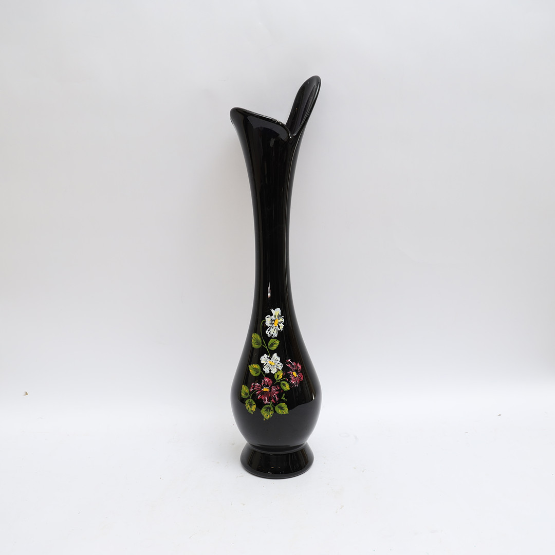 GOLVVAS, 1900-tal, blåtonat glas.