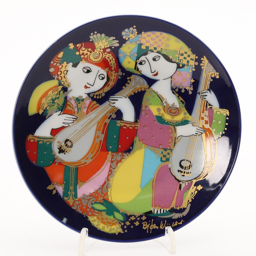 VÄGGTALLRIKAR, Björn Winblad, "Orientalische Nachtmusik" Rosenthal, 2 st.