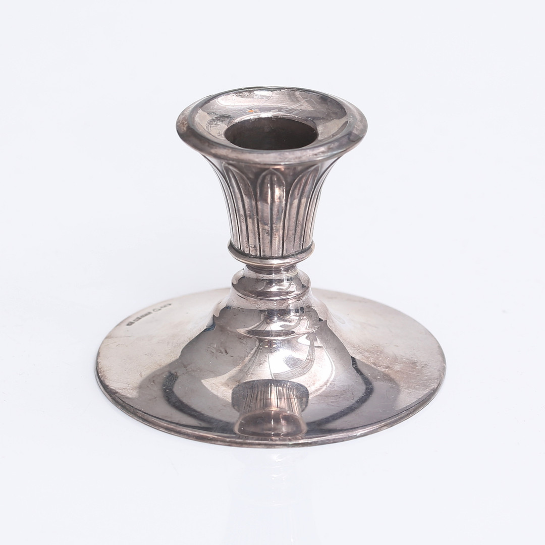 SILVER, ljusstake, England, 813H, 1905, vikt 97 gram.